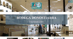 Desktop Screenshot of bodegadonostiarra.com